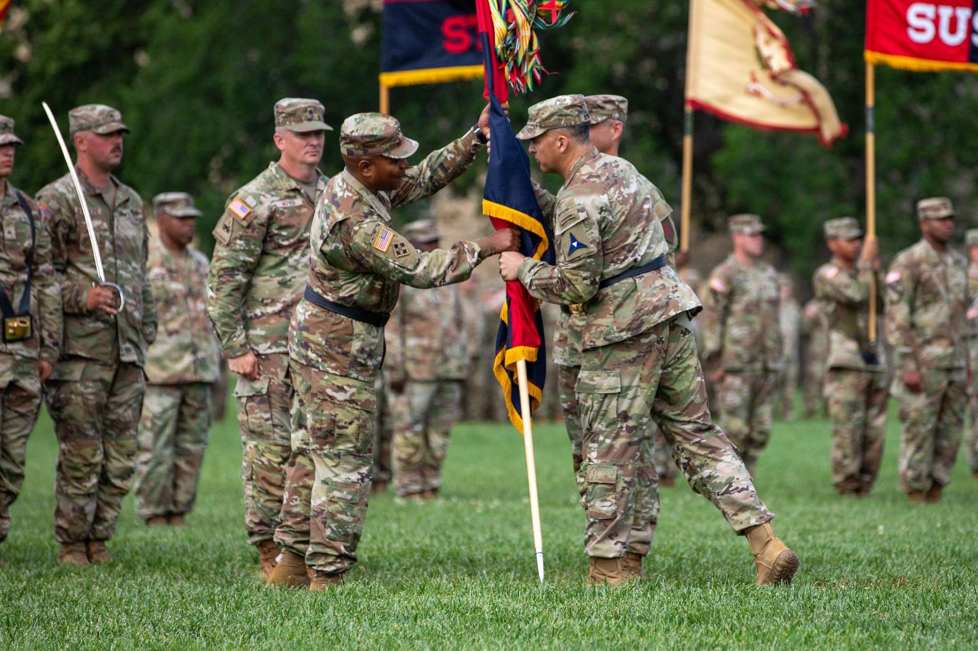 Change of Command at Fort Riley