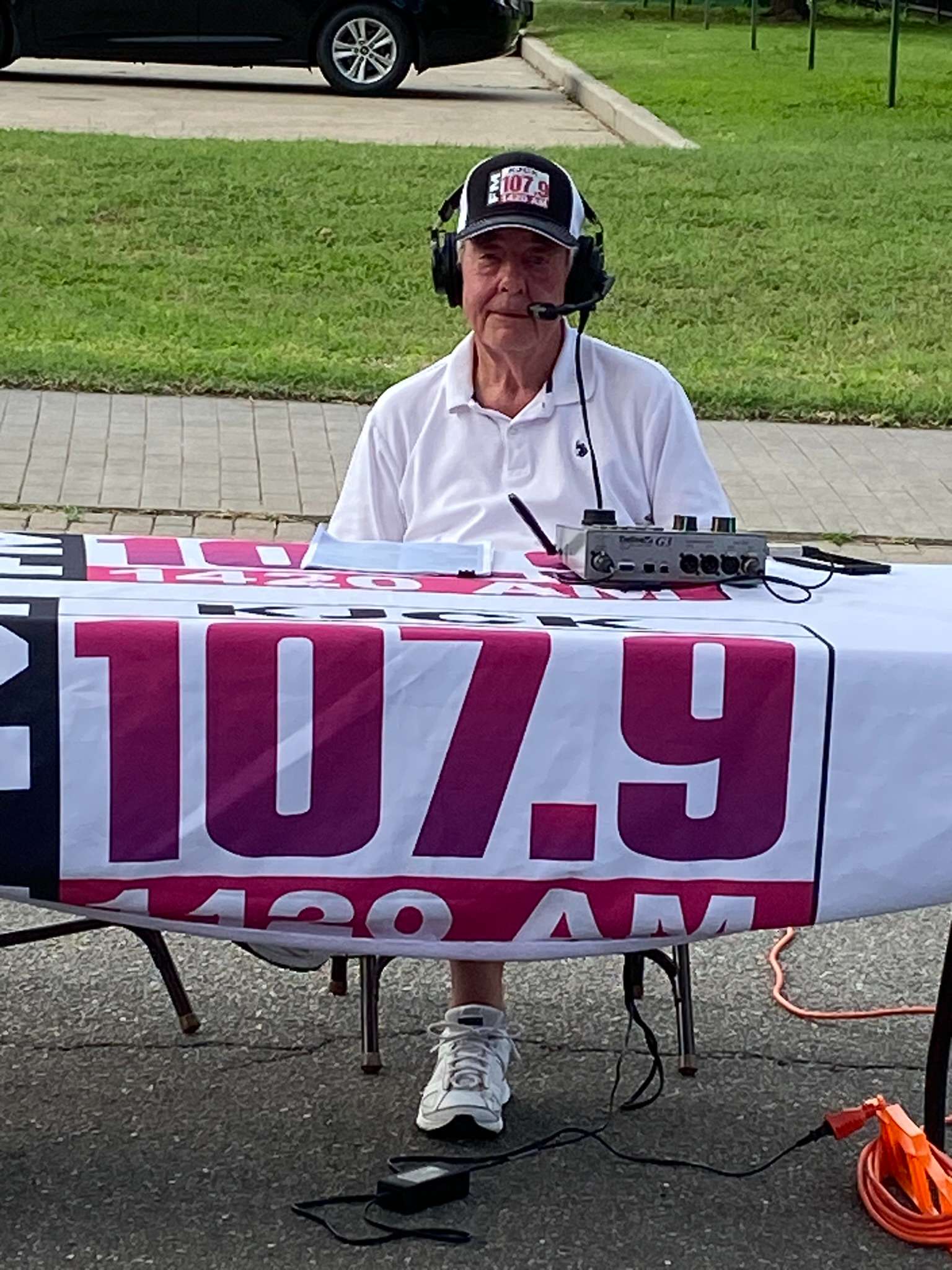 107.9 FM / 1420 KJCK Program Director Jerry Brecheisen&nbsp; broadcast from Freedom Fest Saturday night.&nbsp;