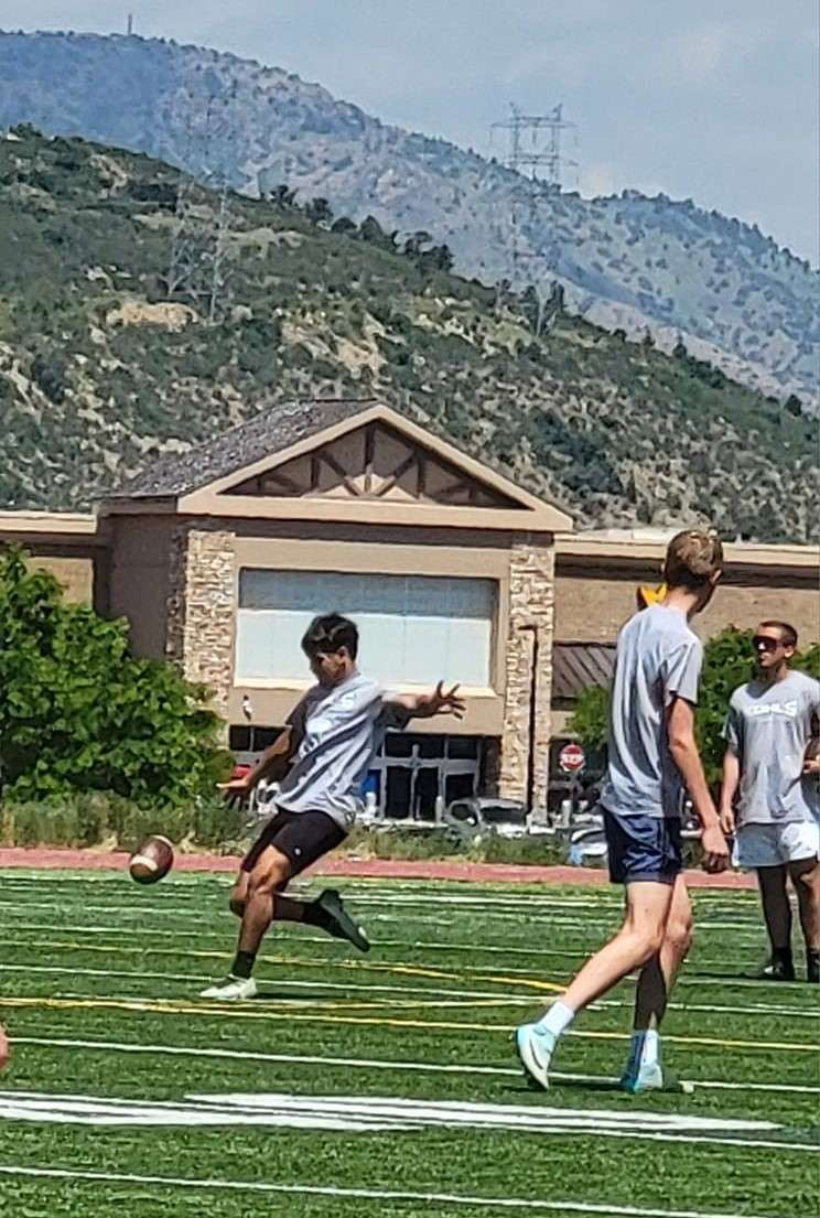 Morales at the Kohl's Kicking Camp in Littleton, Colo. last month.