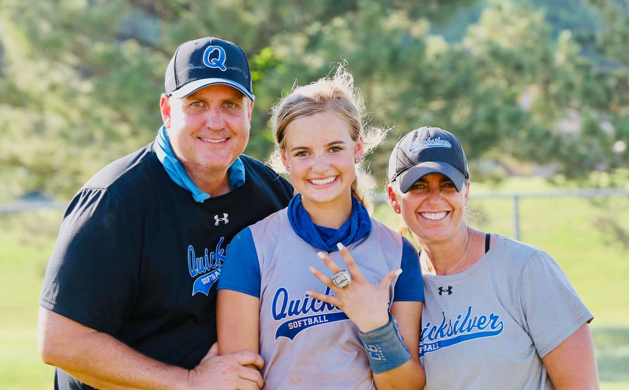 Shawn Behr with daughter, Kya, and wife, Desa.