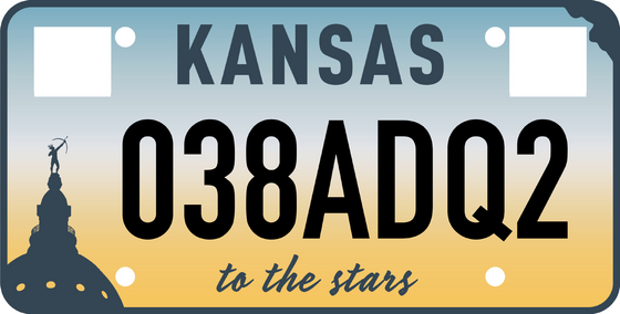 'To the Stars' license plate to begin appearing on KS vehicles