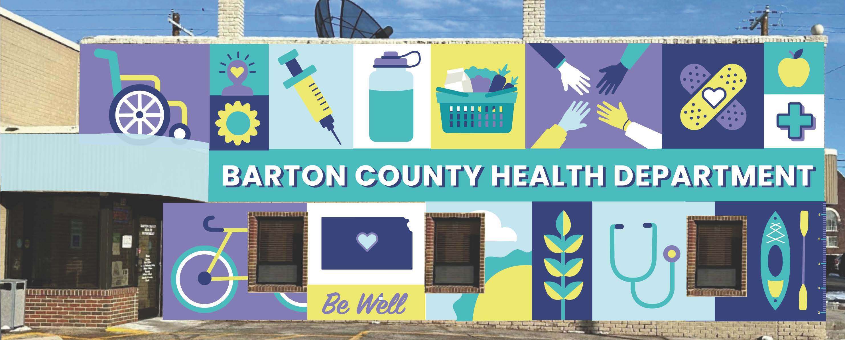 A new mural at the Barton County Health Department is scheduled for later this month.