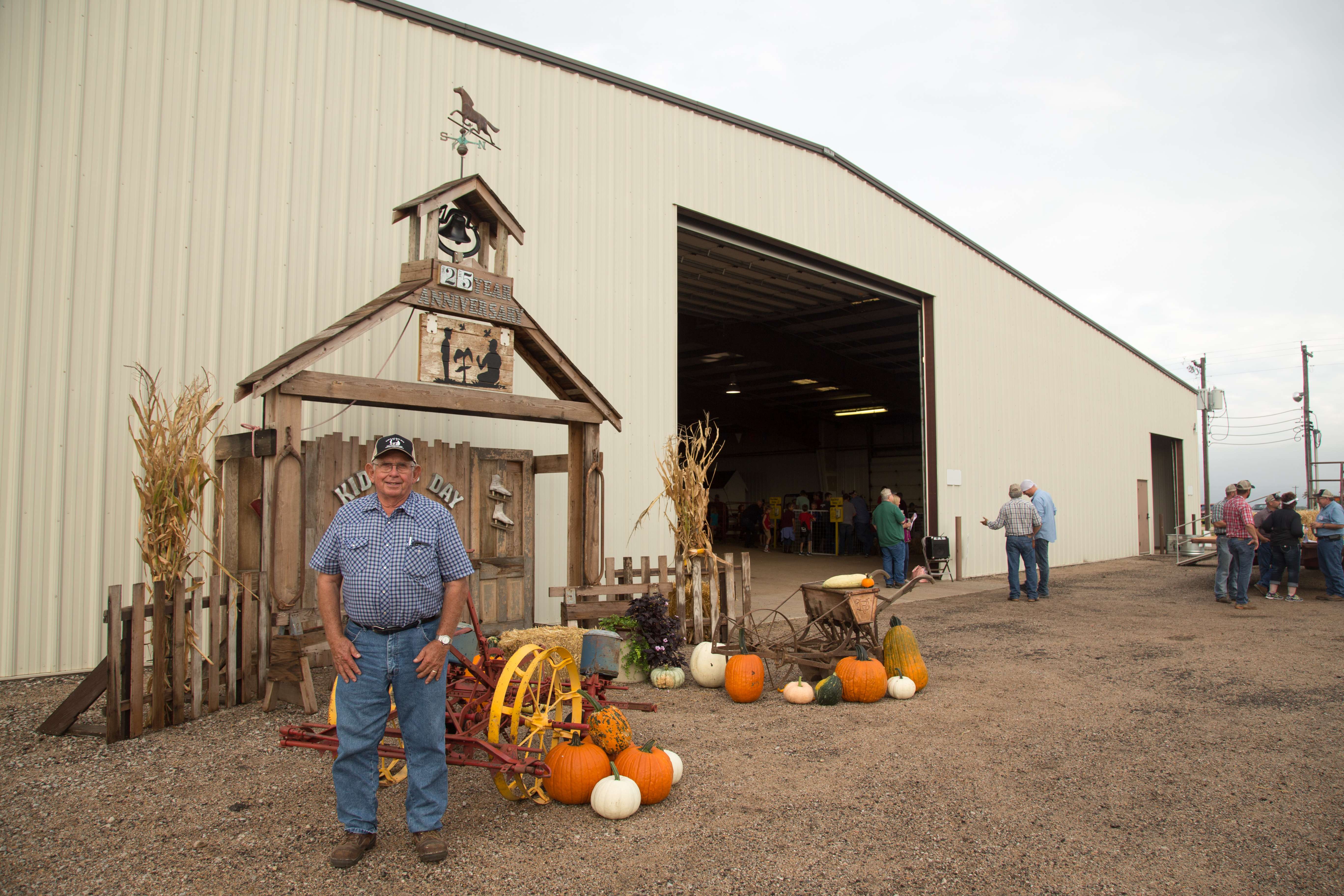 The late Gerald Mauler poses during the 25th Annual Kids Ag Day. Gerald Mauler's farm hosted the first Kids Ag Day 30 years ago.