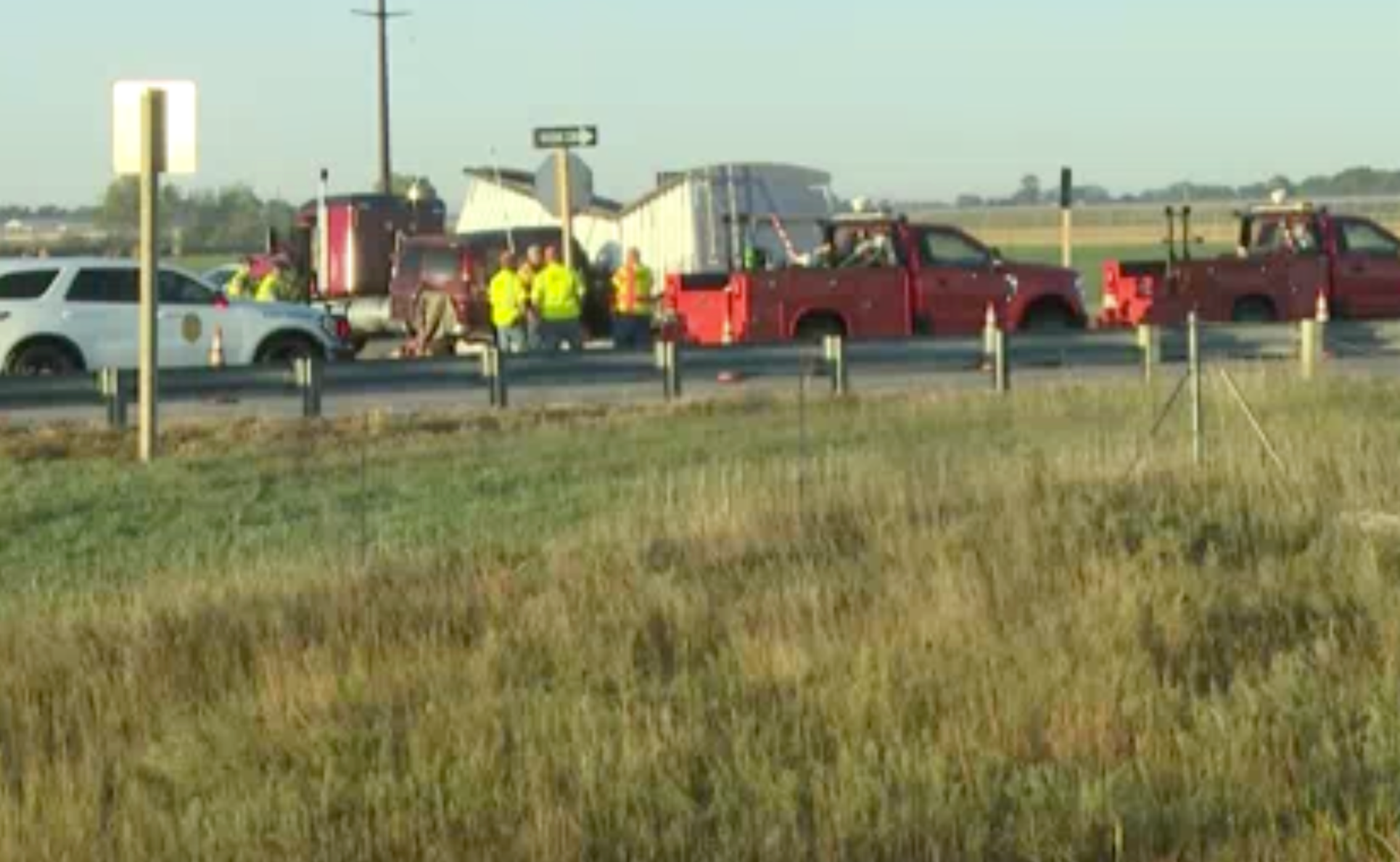 Kansas man dies after van strikes semi's trailer