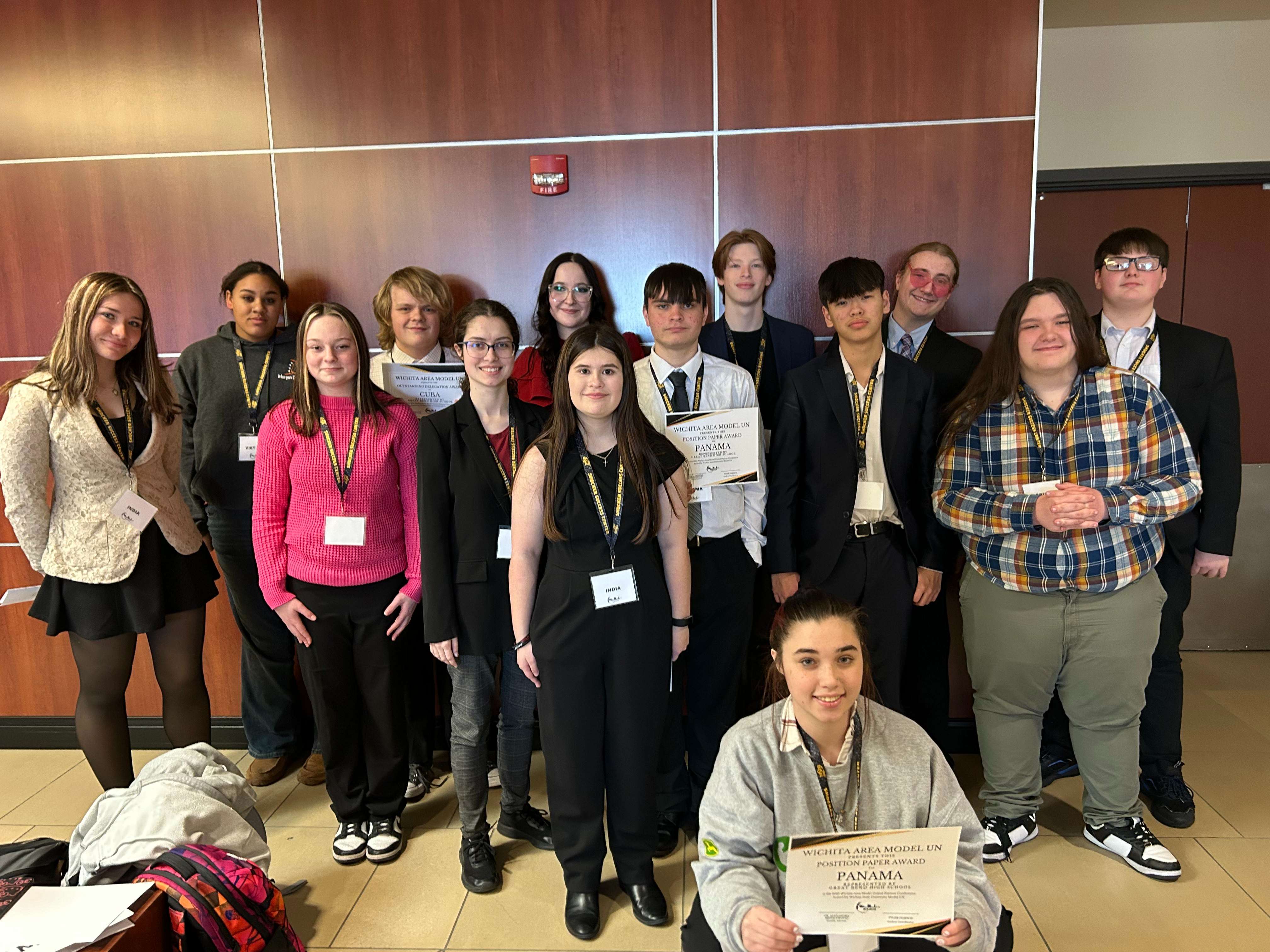 Back Row -- Ella Nokes, Anaya Ball, Quinton Heath, Analeah Ochs, Zachary Hart, Mark Sperlein, Hunter McClanahan.&nbsp; Second Row -- Jordan Ochs, Ailey Williams, Kaden Taylor, Parker Coleman, Steven Guillory.&nbsp; Front Row -- Kendra Scheideman and Majestic Maher.