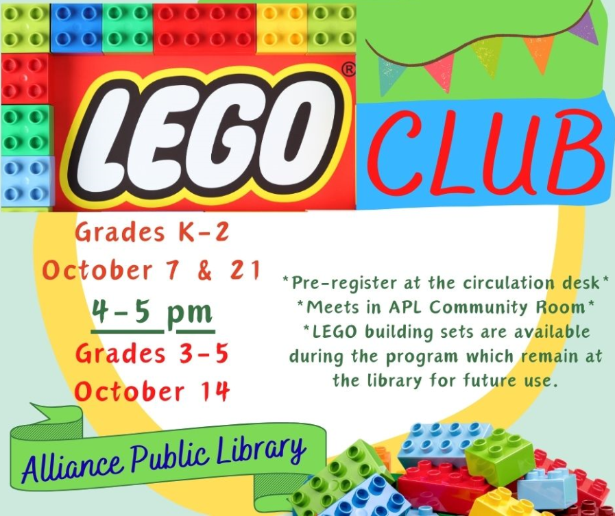 LEGO Club (courtesy Alliance Public Library)
