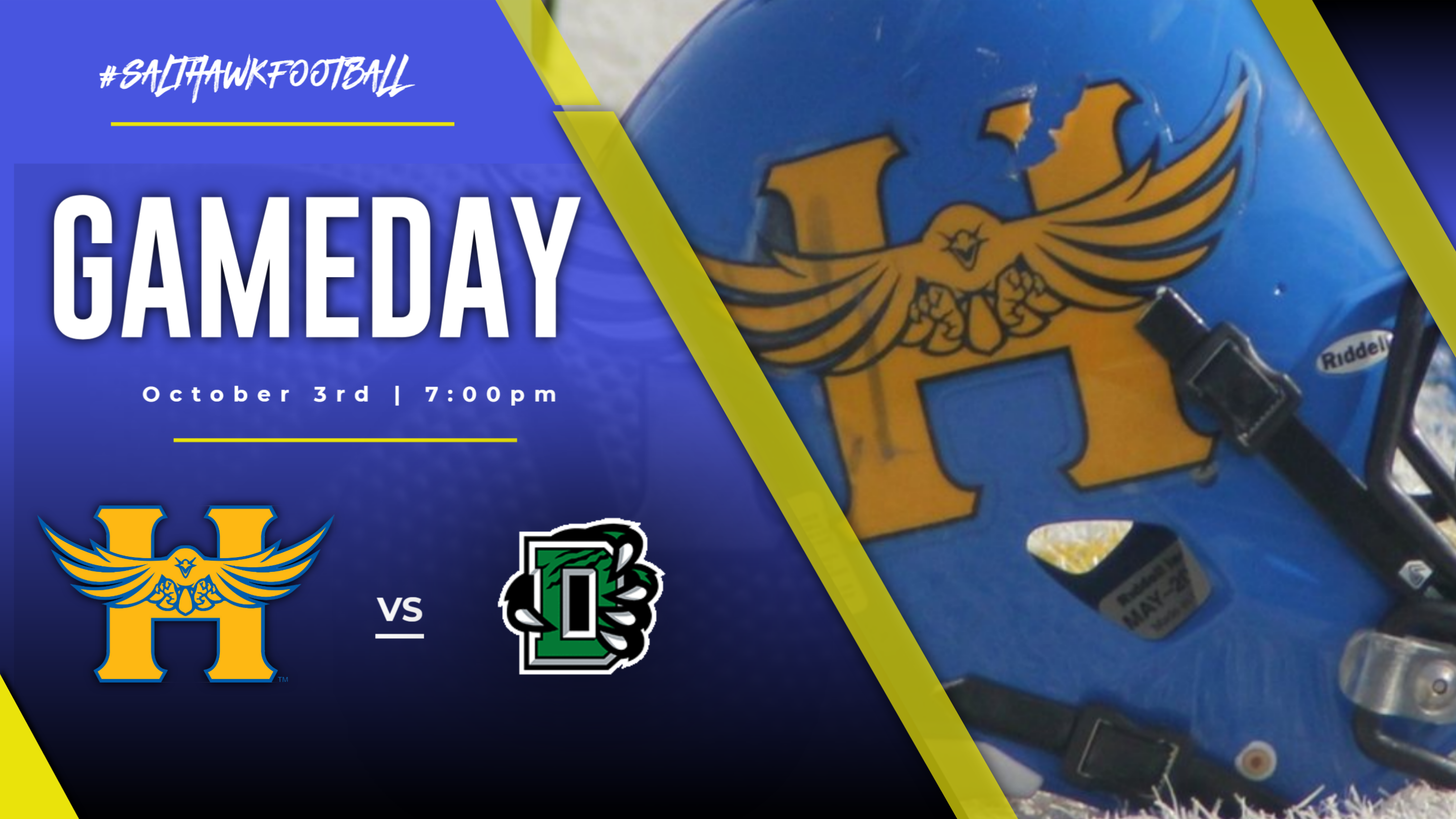 Game Day - Hurxh High @ Derby Panthers tonight at 7pm.