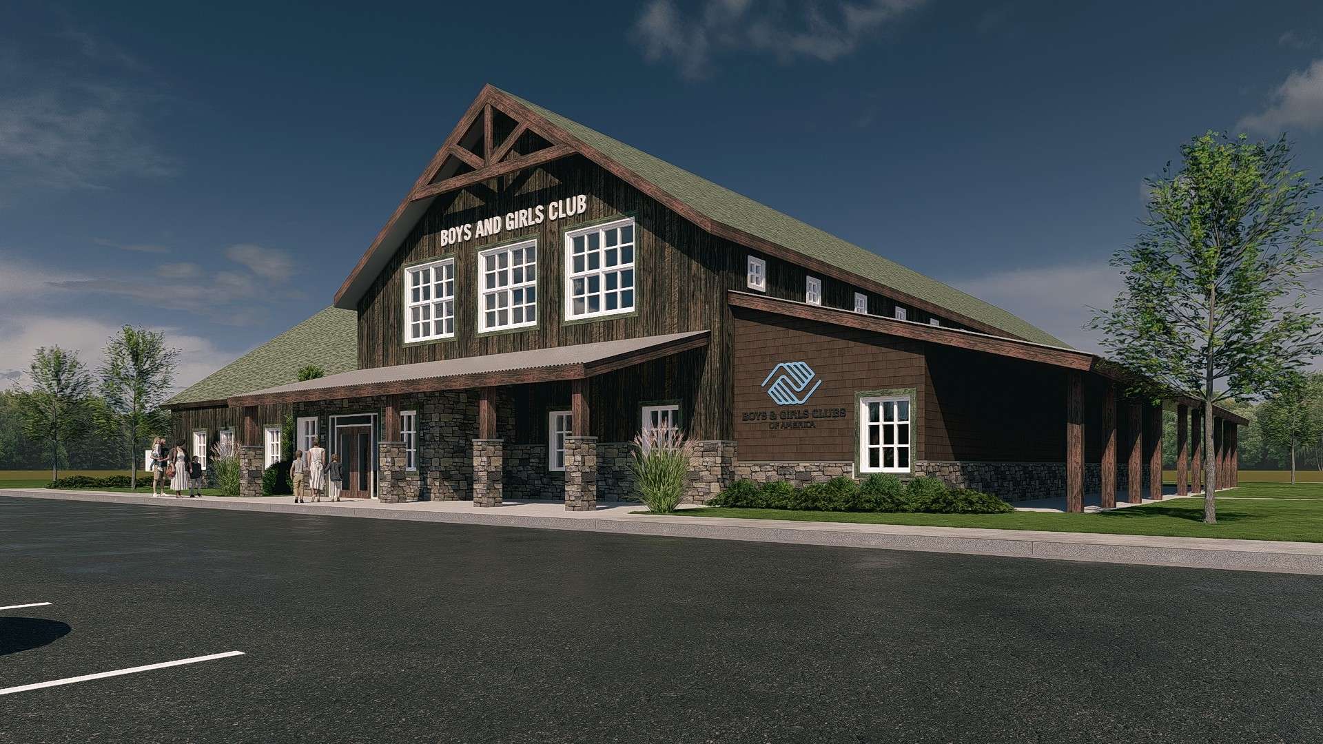 Rendering of future Boys &amp; Girls Club of Salina facility. Courtesy of Boys &amp; Girls Club of Salina