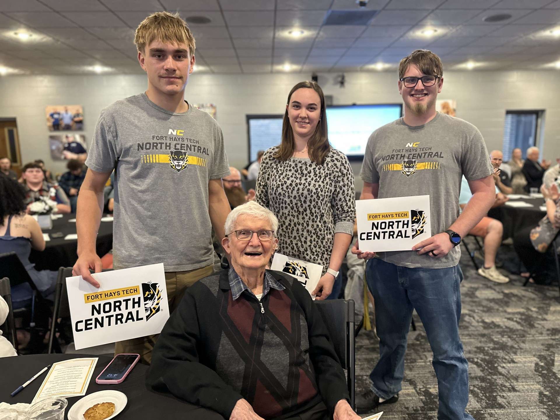 Fort Hays Tech | North Central scholarship winners in Beloit included Tyse Frazee, Kiley Crain and Quentin Haldeman. Courtesy photo