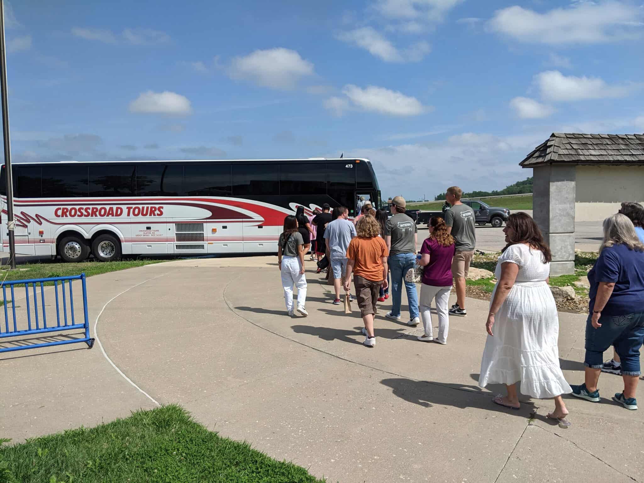 A guided bus tour takes St. Joseph residents around the city during the Show Me St. Joseph experience/ Photo courtesy of the St. Joseph Convention and Visitors Bureau