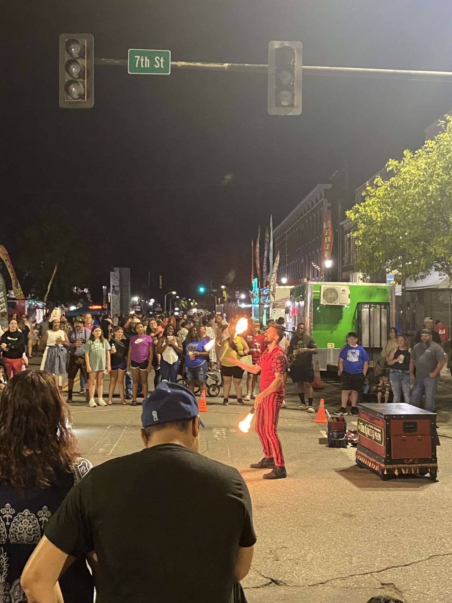 Circus Man performing