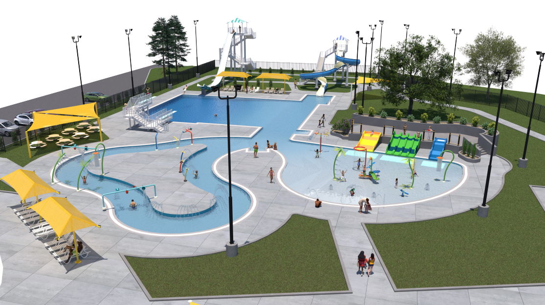 The city of Great Bend plans to construct a new swimming pool for 2027. Monday night, the city council discussed some of the first renderings for the proposed project. Monday's meeting was only a discussion, and many aspects of the rendering could change before a final design is selected.