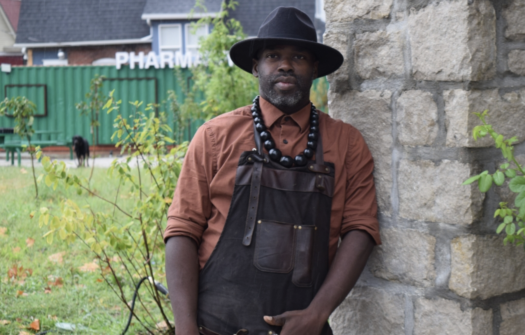  Phillip Ramsey, a master gardener, stands in the Ruby Jeans Community Garden at 29th Street and Wabash Avenue in Kansas City, Missouri, where he grows and distributes fresh produce to neighbors (Thomas White/The Beacon).