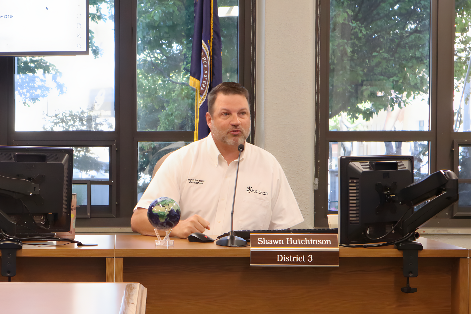 Barton County Commissioner Shawn Hutchinson Tuesday morning said he is proud of the commission and county officials for their willingness to work hard for the residents of Barton County.