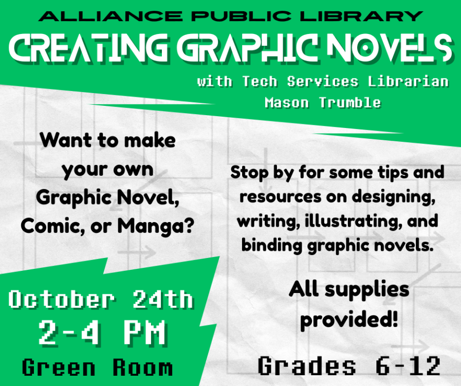 Creating Graphic Novels (Alliance Public Library)
