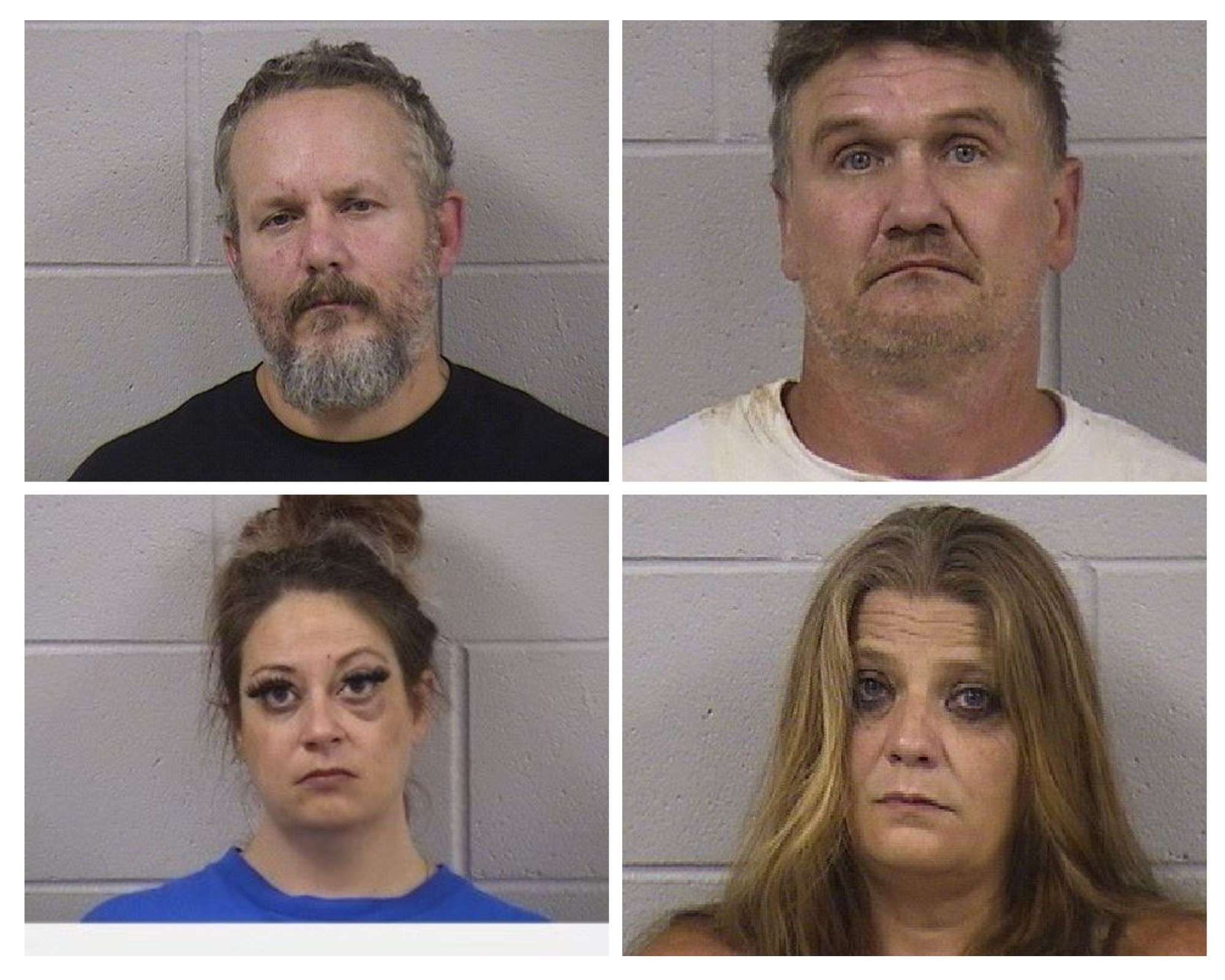 Charles Miller, 48, Woodbine, KS <b>(top left). </b>Tyrone Wynne, 44, Herington, KS <b>(top right). </b>Jessica Christyauntie, 44, Herington, KS<b> (bottom left). </b>AnneMarie Foxx-Cupp, 48, Florence, KS <b>(bottom right). </b>Courtesy of Dickinson County Sheriff's Office