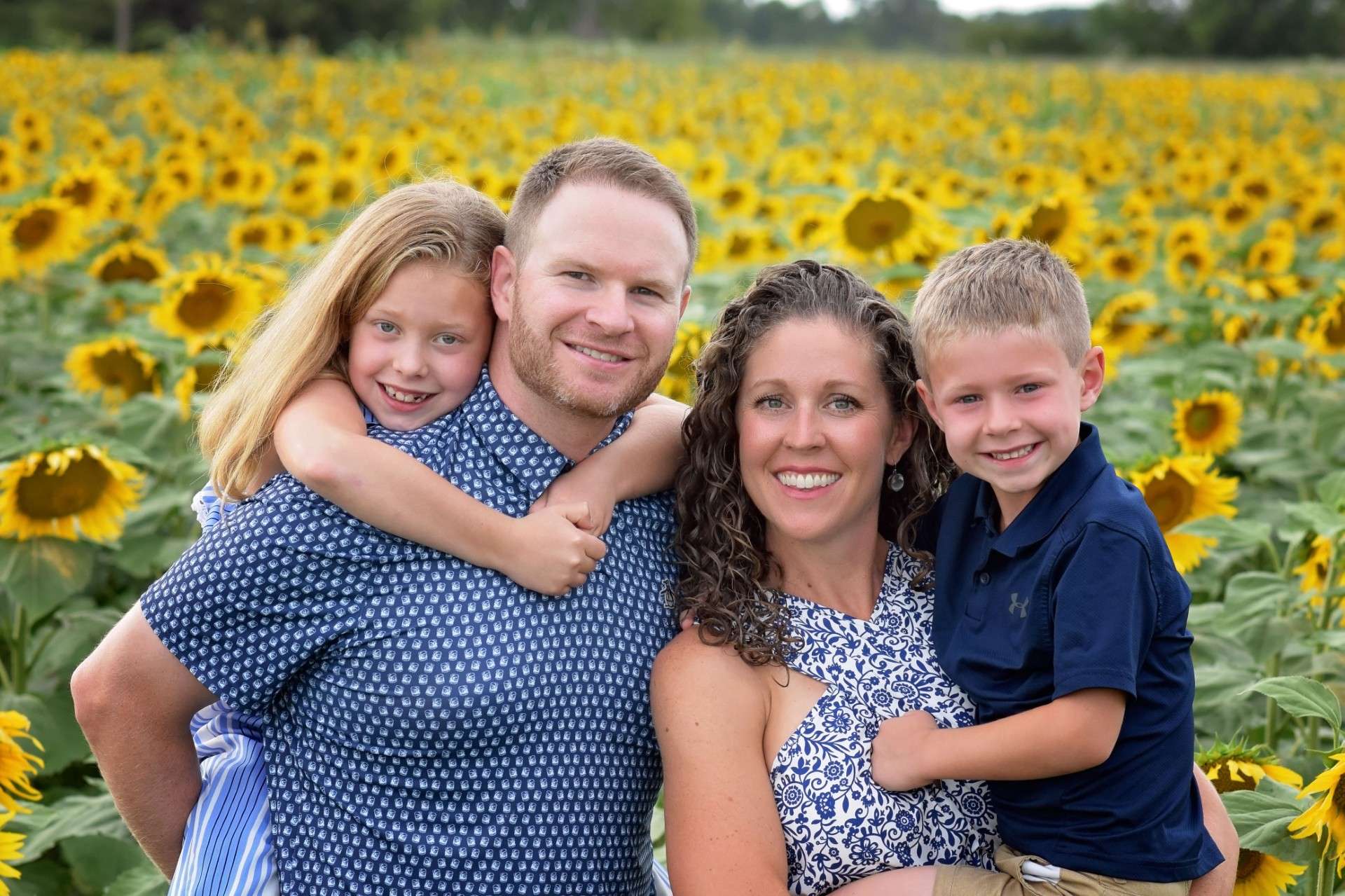 Dana Johnson with her family
