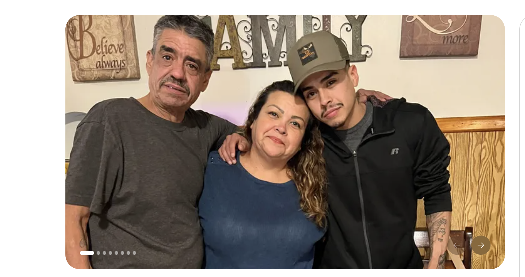 Daniel, Ruth and Ismael Marquez -photo Go Fund Me