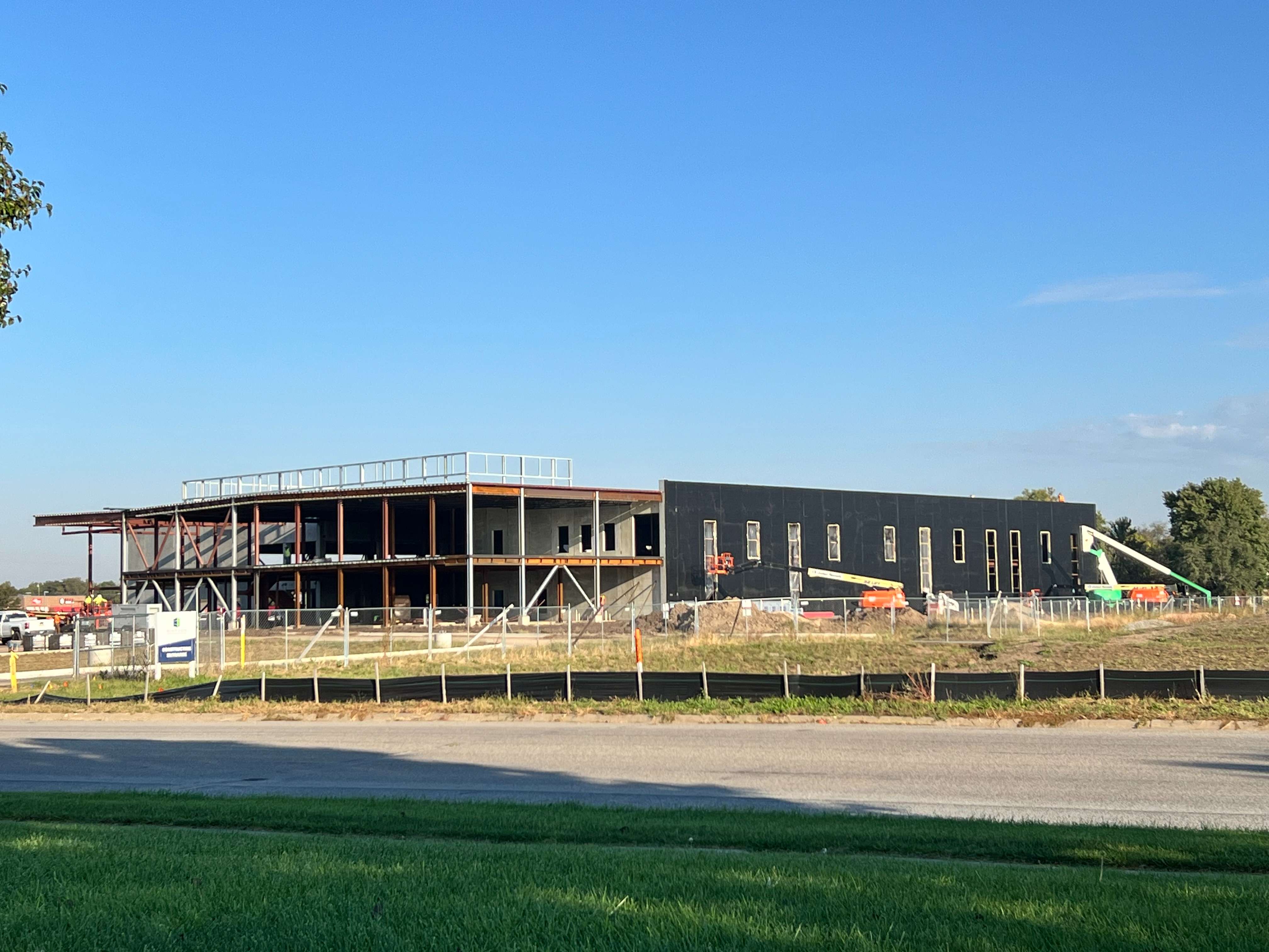 Hutchinson YMCA construction on Wednesday, Oct. 15, 2025. (Hutch Post Photo/Sean Boston)