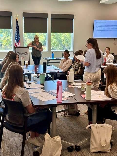 Dietetic interns attend the communications & media workshop presented by the Nebraska Beef Council. (Courtesy Photo Nebraska Beef Council)