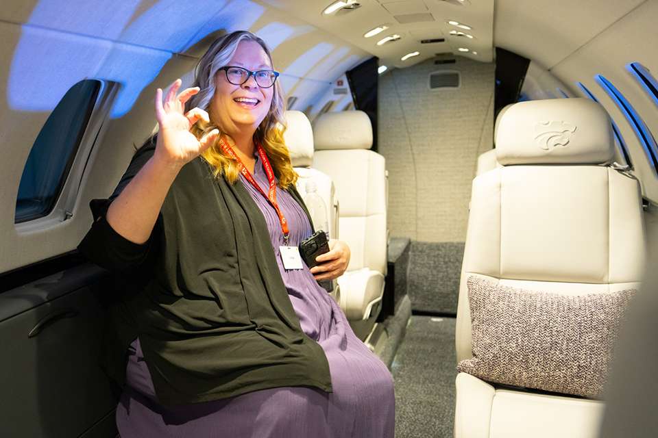 As a part of K-State's Global Aeronautics Initiative, Starkey established K-State Salina as the first campus solely dedicated to the aerospace and technology industries, as a result of conversations with over 150 corporate partners and collaborations with community partners. Courtesy of KSU Salina