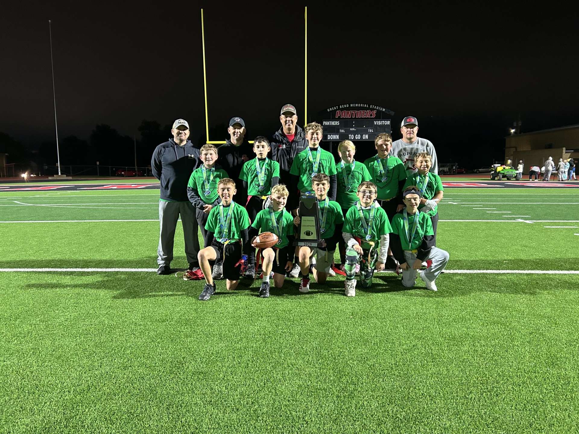4th-6th grade champions - Eagles, head coach Jason Perry