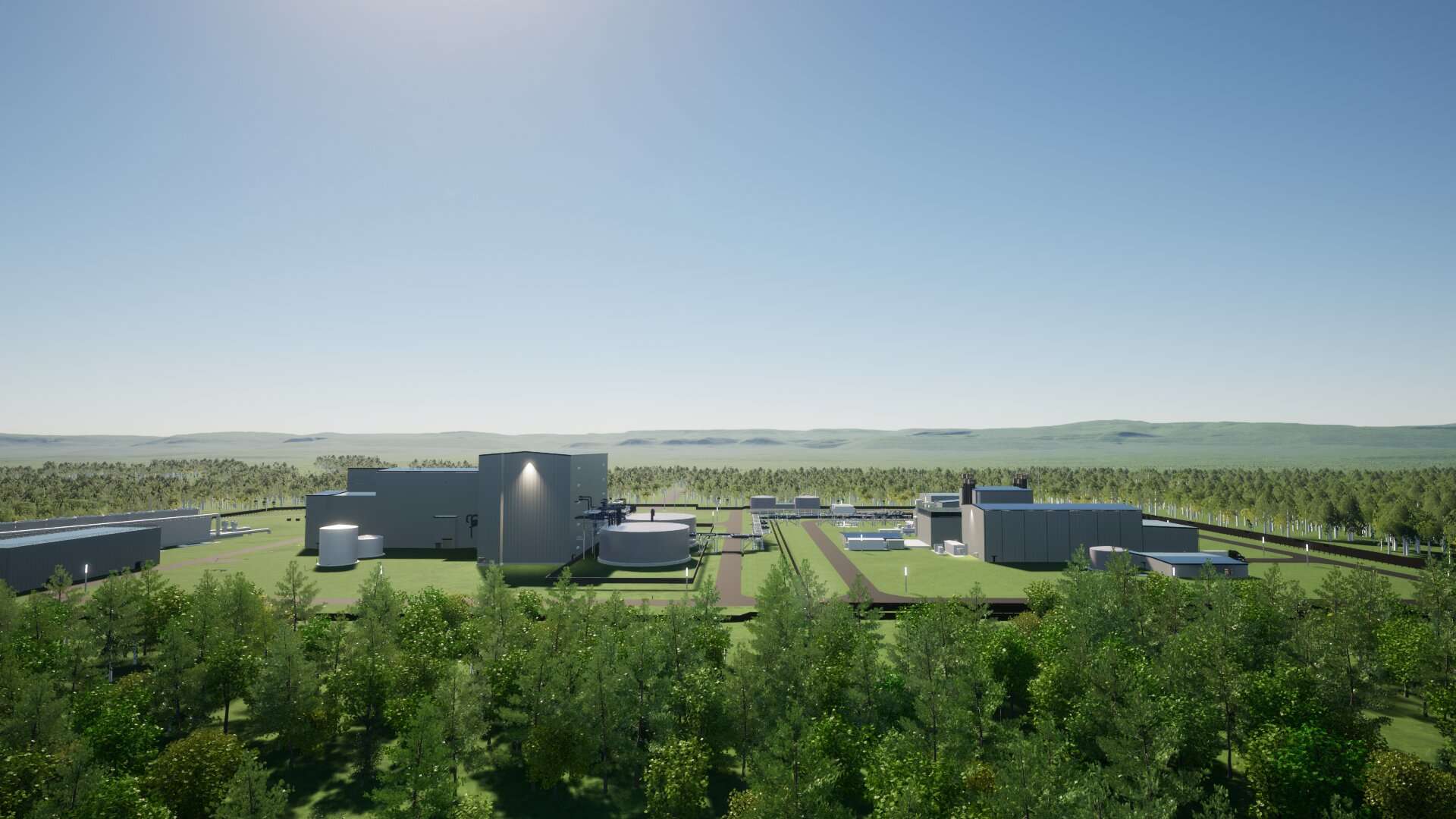 Natrium® reactor and energy storage system (Image courtesy TerraPower)