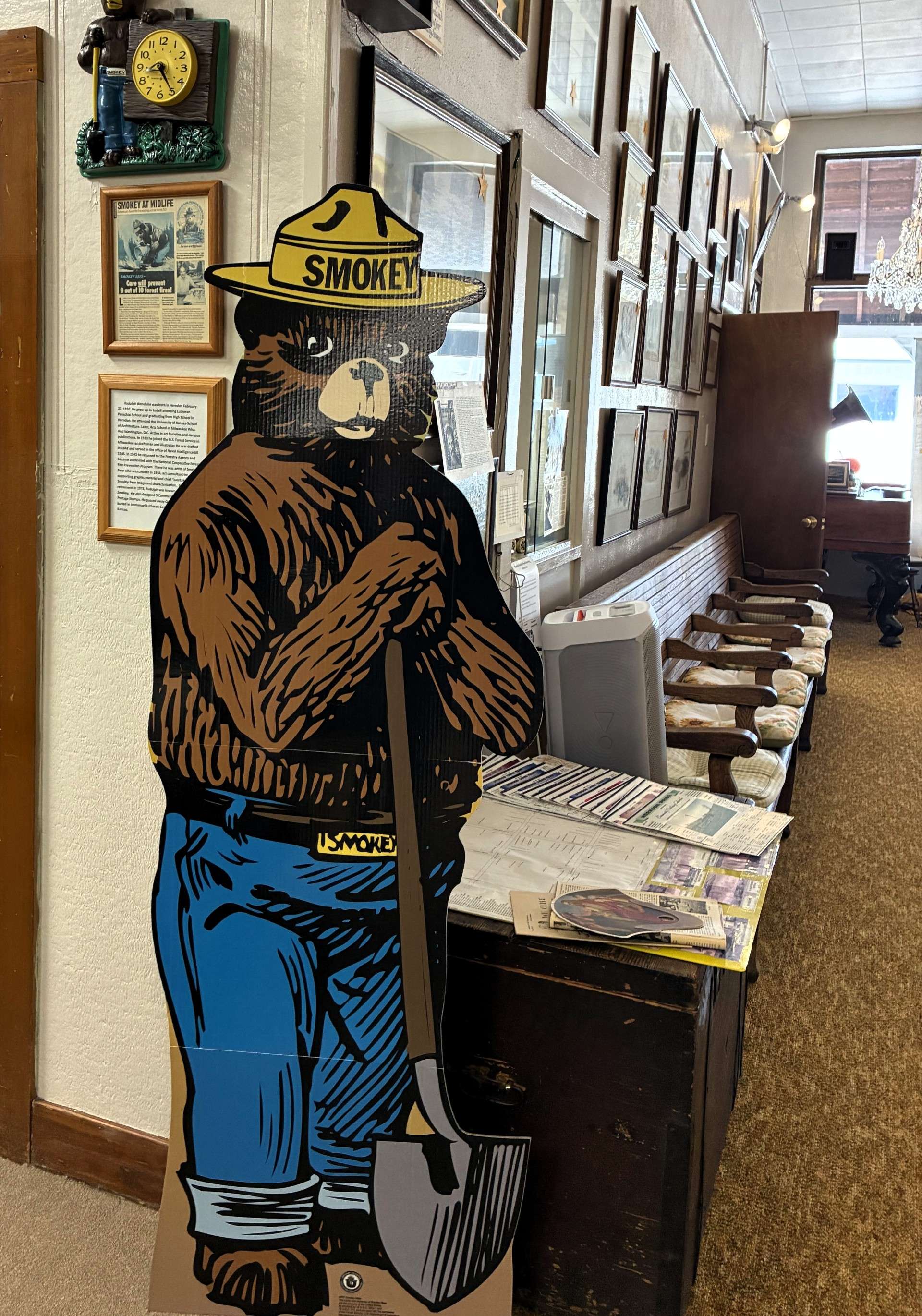 Smokey Bear at Rawlins County Museum. Photo by Karen Madorin