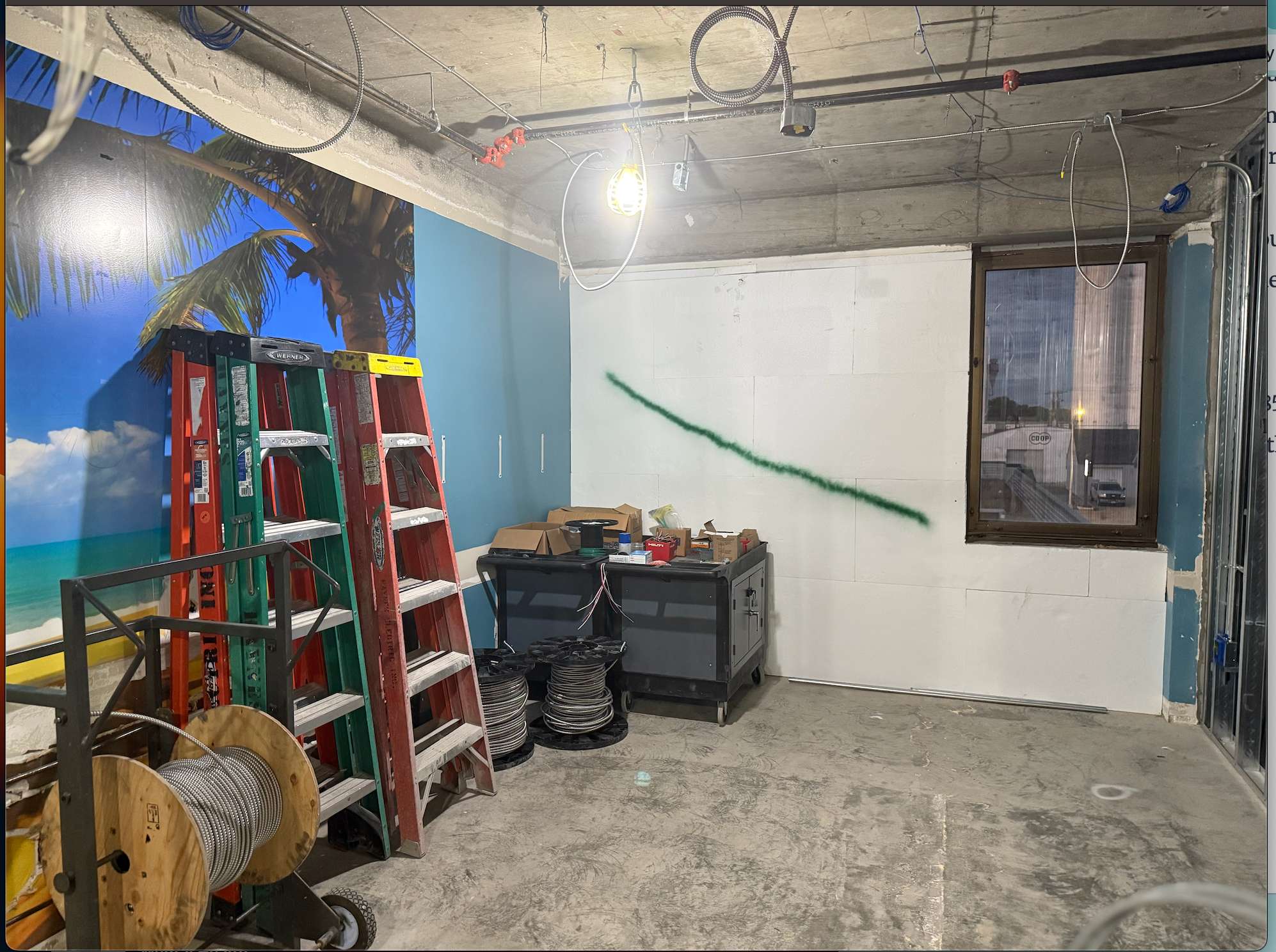 This room is being remodeled into a visiting room for the Crisis Intervention Center. Photo by Cristina Janney/Hays Post