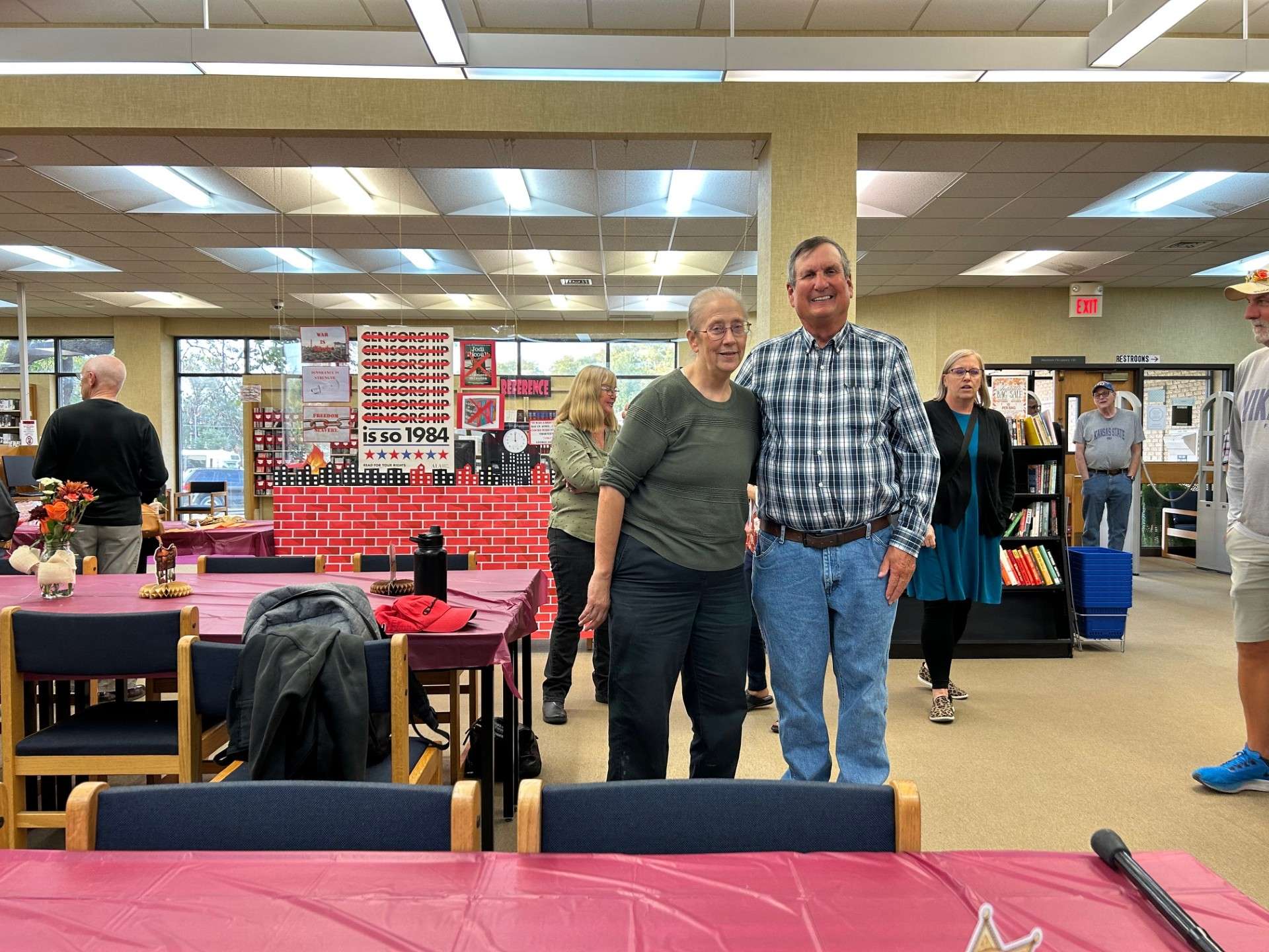 Susan with her husband John Moyer
