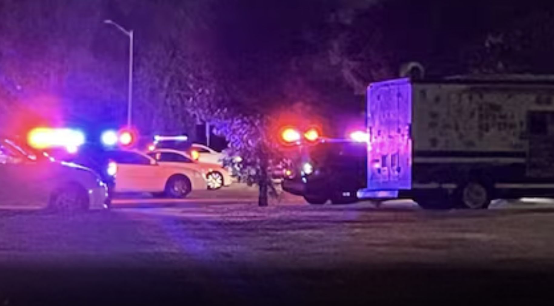 Police on the scene Thursday night -photo courtesy KWCH
