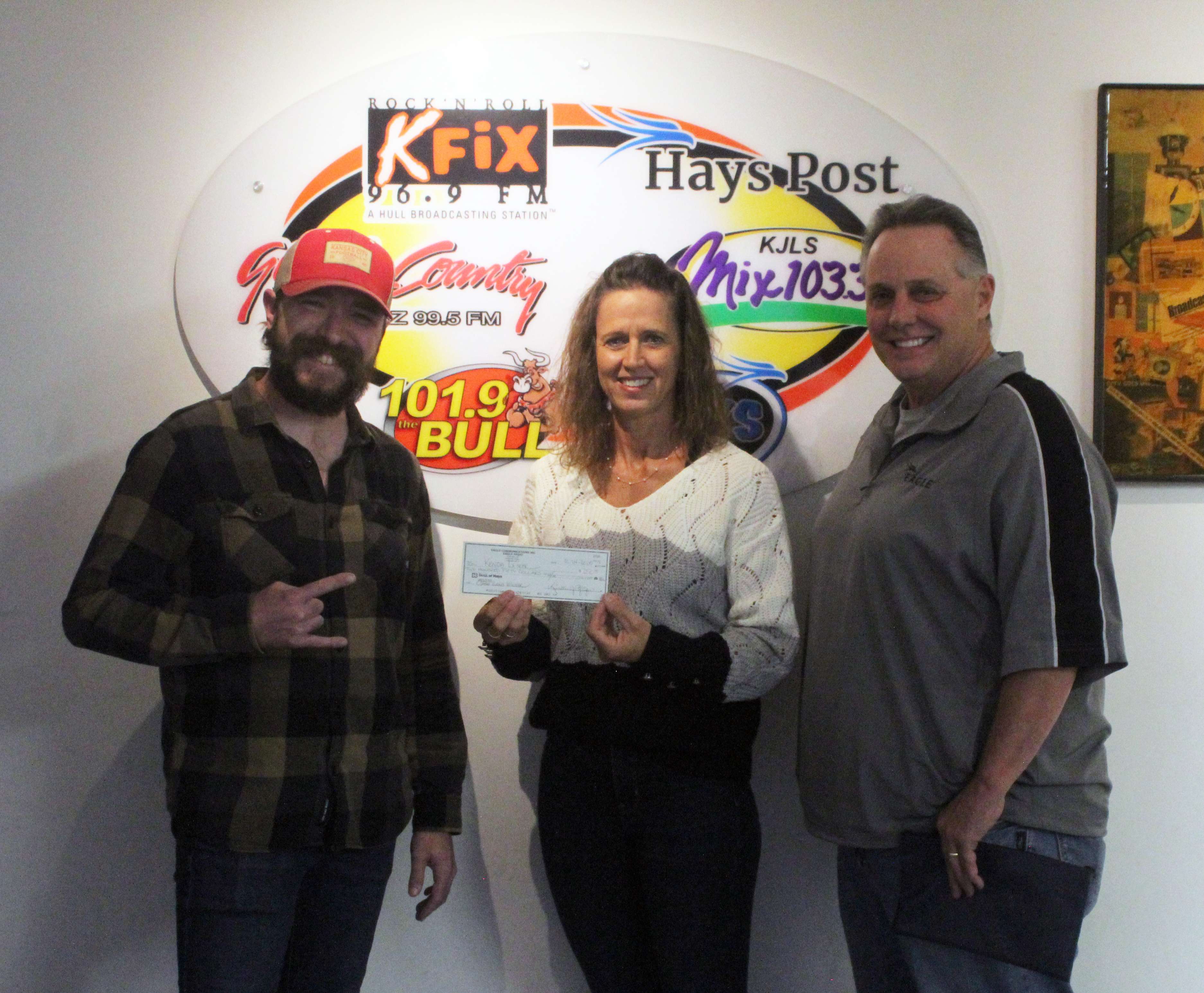 Congratulations to Kenda Leiker of Hays, our third winner in Cash Grab this fall!&nbsp; Photo by Cristina Janney/Hays Post