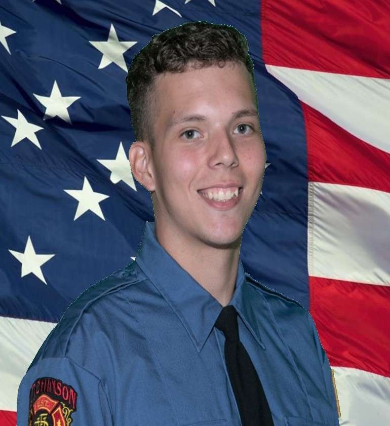 Enigneer Jacob Younger (Photo courtesy Hutchinson Fire Department