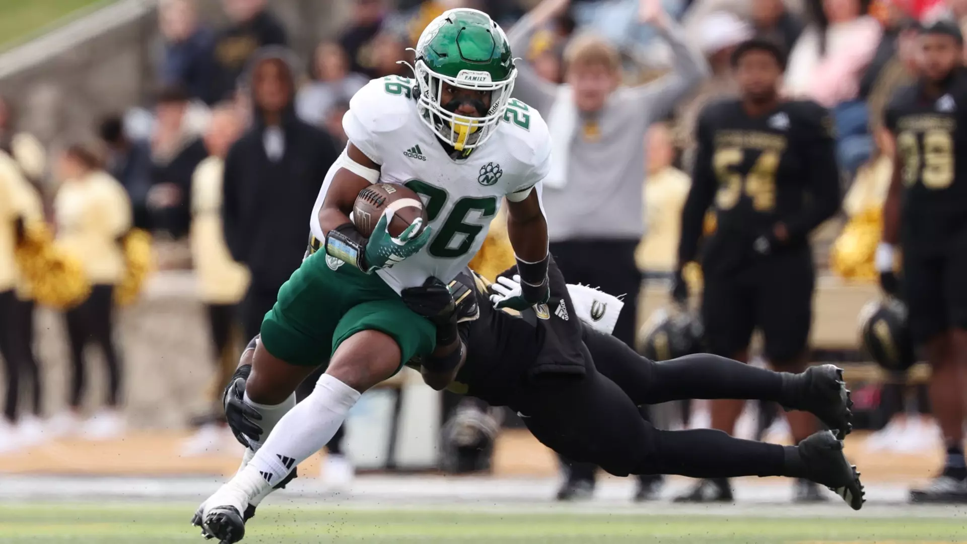 Dominic Myers rushed for 100 yards and had 62 yards receiving with three total touchdowns as Northwest won it's eighth straight game 41-14 over Emporia State/ Photo courtesy of Aaron Hare-Northwest Athletics