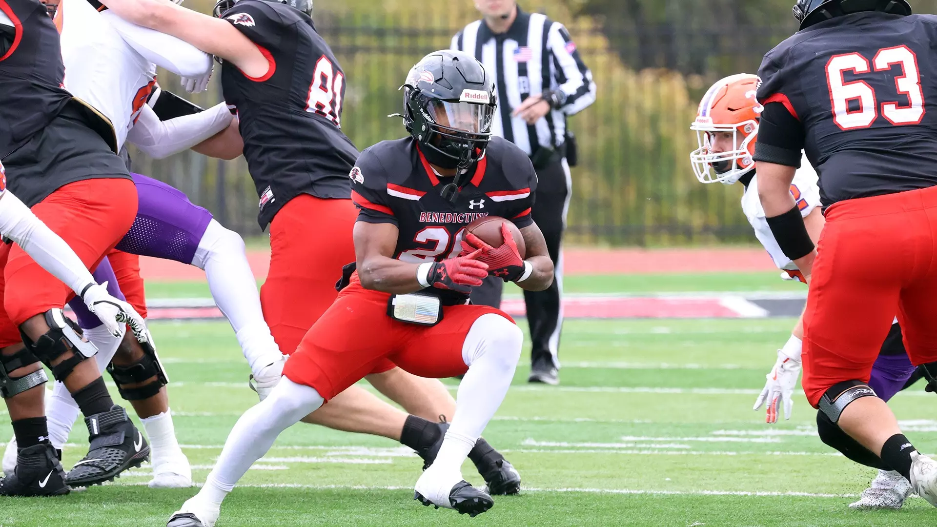 The #3 Benedictine Ravens cruised to another victory this season, beating Missouri Valley 66-7 in Atchison/ Photo courtesy of Anna Zacharias-Raven Athletics