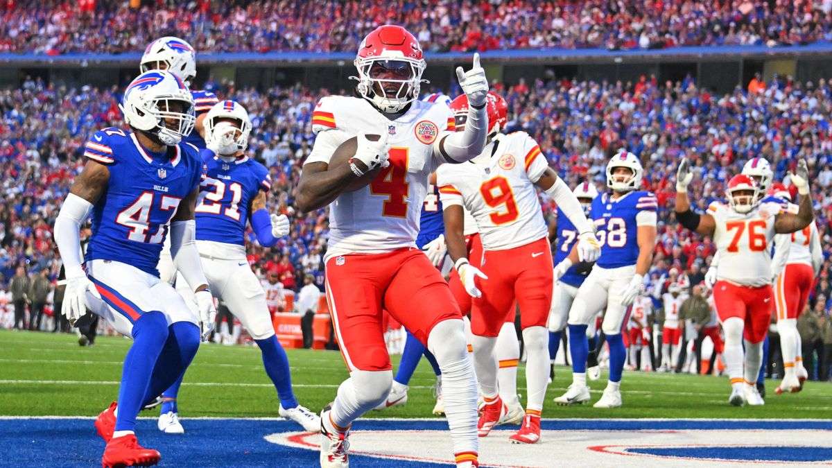 Rashee Rice scored his first career rushing touchdown as the Kansas City Chiefs fell to the Buffalo Bills 28-21 on Sunday afternoon/ Photo courtesy of Chiefs Wire on X