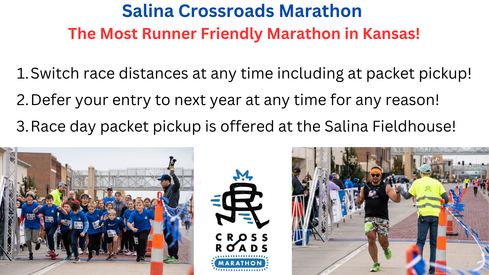 Salina Crossroads Marathon known as "Most Runner Friendly Marathon in Kansas." Courtesy image