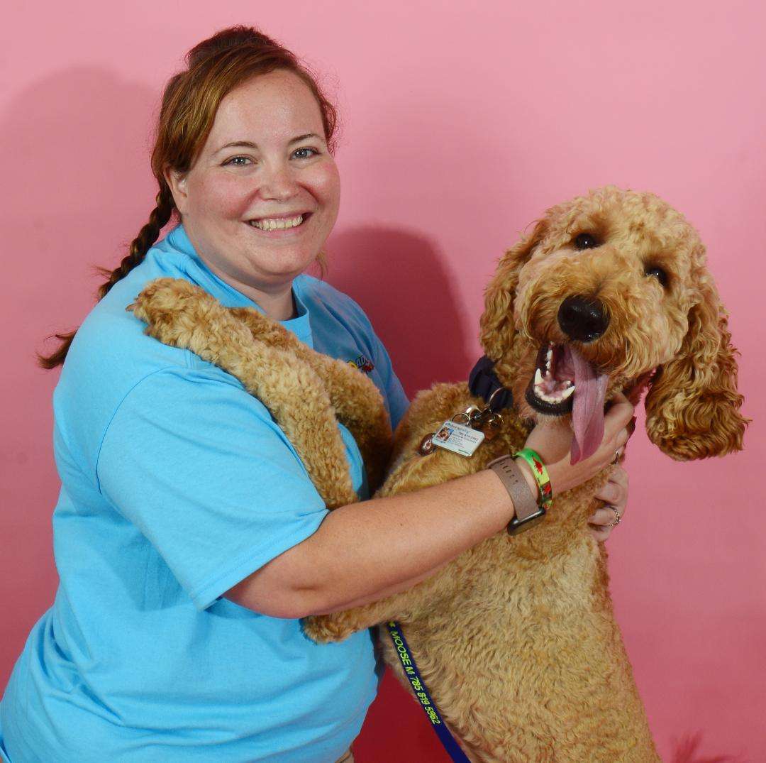 MiKayla Anders, CPPS, owner of Adventures In Pet Sitting, cares for pets of all kinds throughout Saline County, including Moose, a goldendoodle currently in training to become a therapy dog. Anders was announced as a finalist for 2026 Pet Sitter of the Year™ Award from Pet Sitters International. Courtesy photo