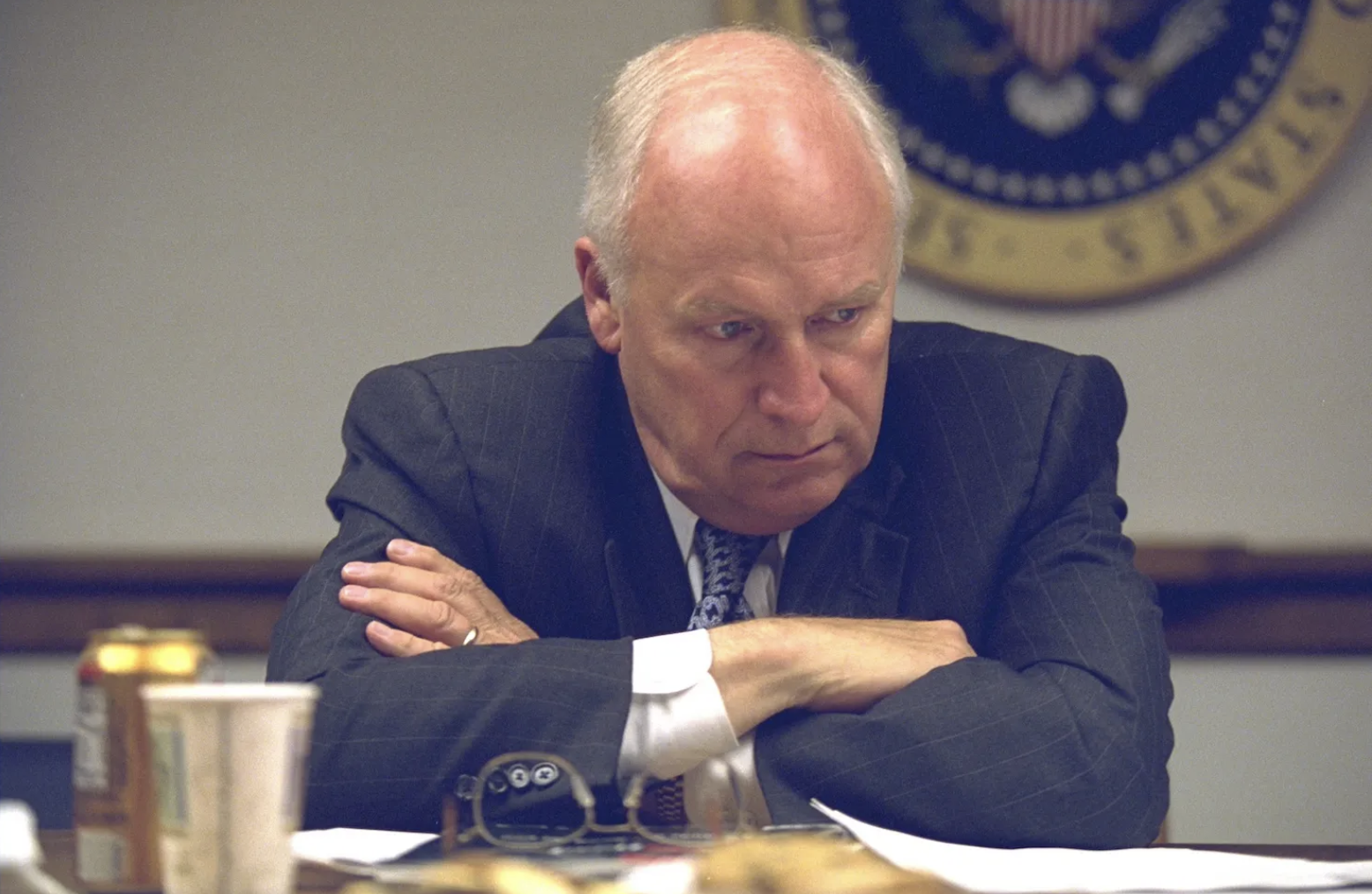 Vice President Dick Cheney in the President’s Emergency Operations Center on Sept. 11, 2001. (U.S. National Archives)