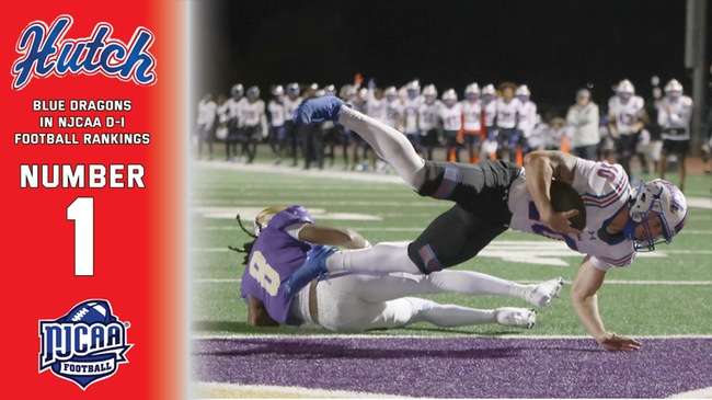 Quarterback Christian Johnson and the Blue Dragon Football team remains No. 1 in the NJCAA Rankings after a fourth win over a Top 10 opponent this season on Saturday.