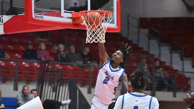 Sophomore Bobby Cannon was named the KJCCC Division I Men's Basketball Player of the Week. (Andrew Carpenter/Digital Fox Photography)