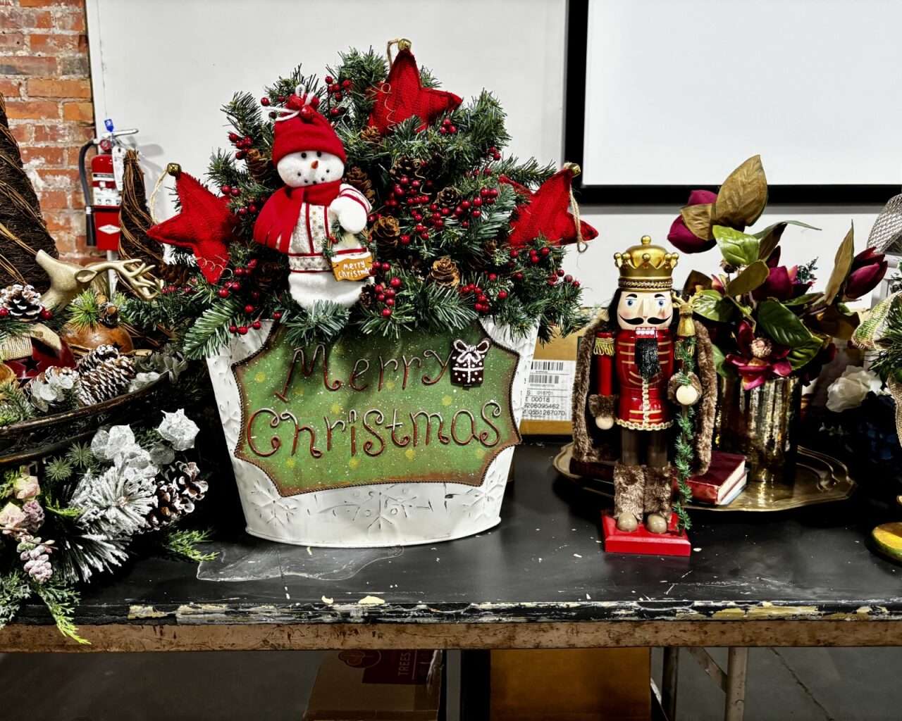 Christmas items for the Hays Arc Recycled Reindeer Christmas Market Featuring Festival of Trees. Photo by Tony Guerrero/Hays Post