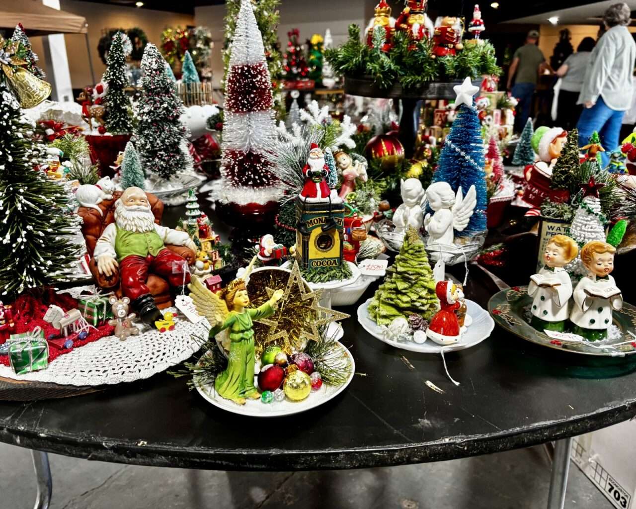 Small Christmas items for the Hays Arc Recycled Reindeer Christmas Market Featuring Festival of Trees. Photo by Tony Guerrero/Hays Post