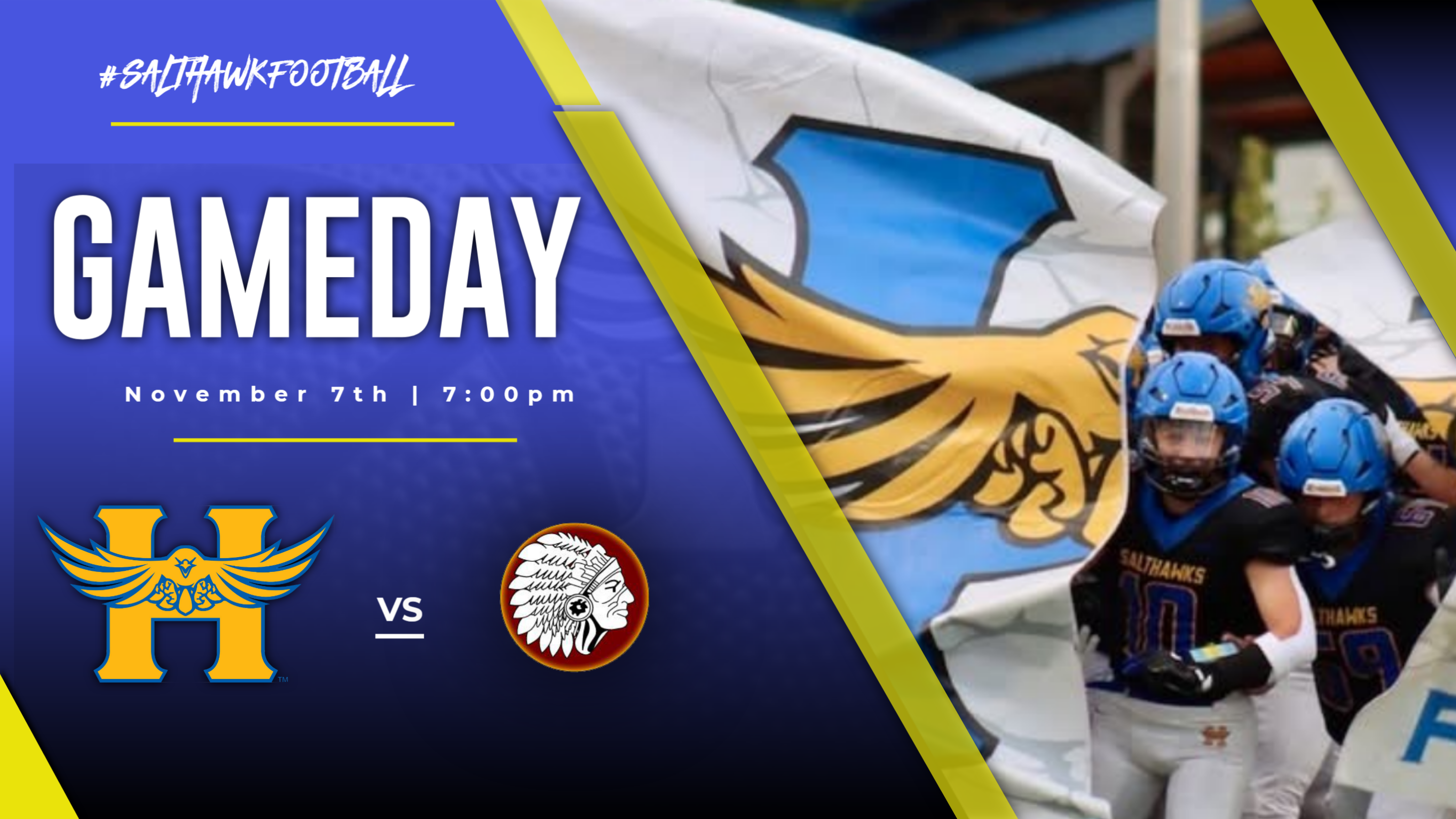 Game Day - Hutch High vs Hays High in Regional Football Playoffs at Gowans Stadium tonight.