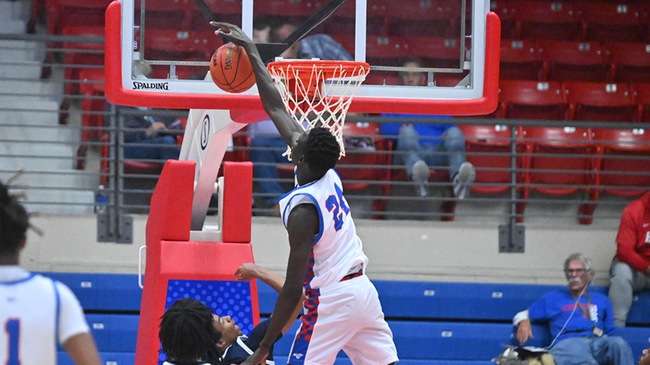 Chudier Dorar and the Blue Dragon men's basketball team takes a 3-0 record into this weekend's BSN Sports Tip-Off Classic at the Sports Arena. (Andrew Carpenter/Digital Fox Photography)