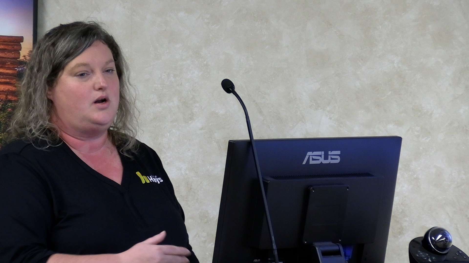 Erin Giebler, director of human resources, said the 12.8% premium increase for employees health insurance is mostly due to the cost of doing business. Photo by Becky Kiser/Hays Post