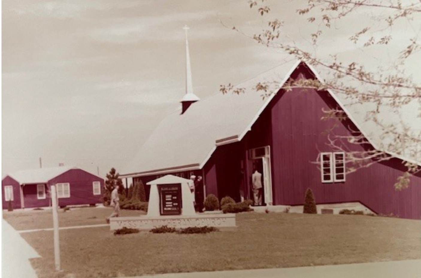Messiah Lutheran Church's original chapel and parsonage. Courtesy photo