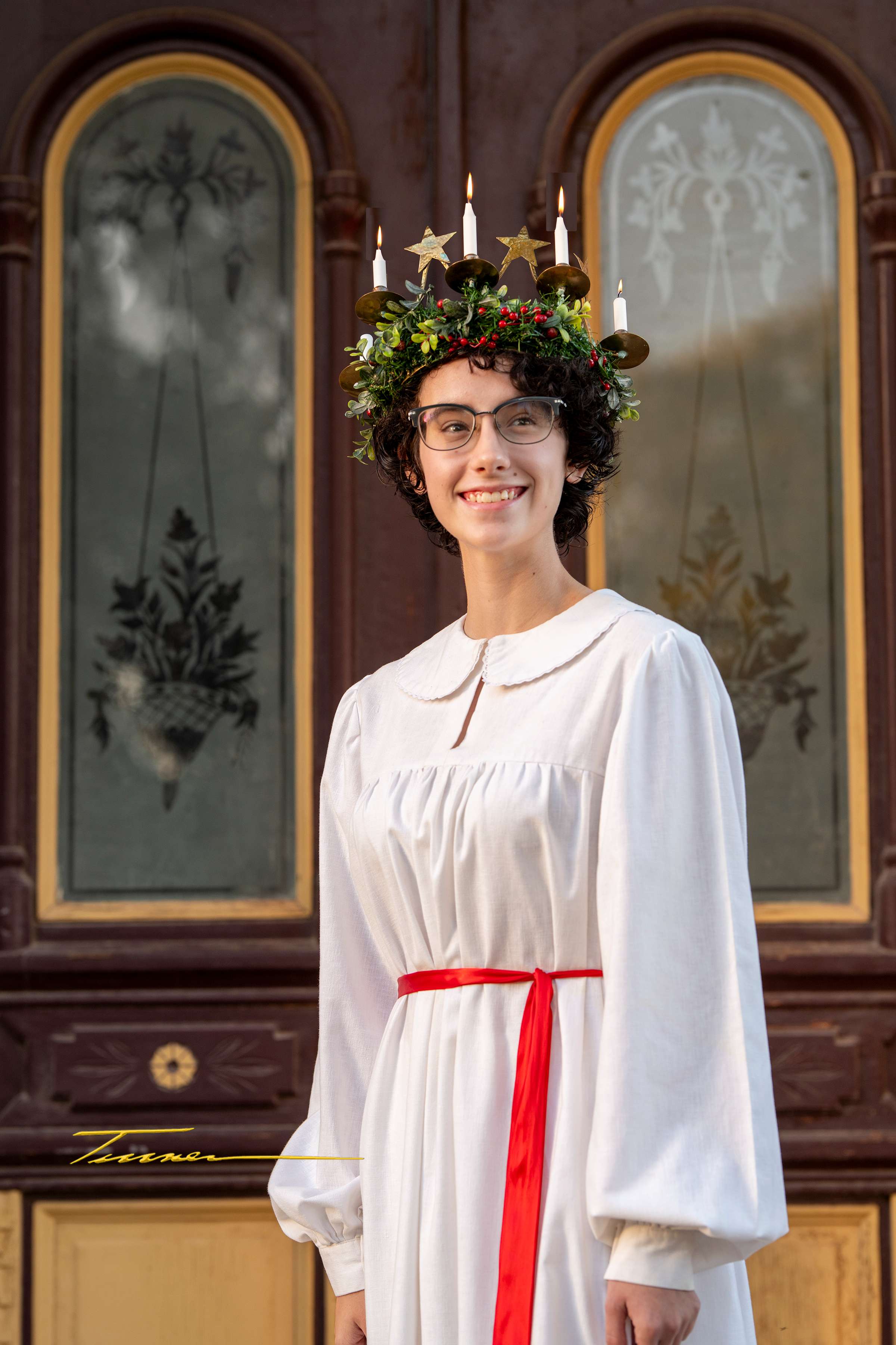 Katelyn Reeves has been selected to serve as the 2025 Saint Lucia in Lindsborg on Saturday, December 13. Courtesy of Lindsborg Swedish Folk Dancers