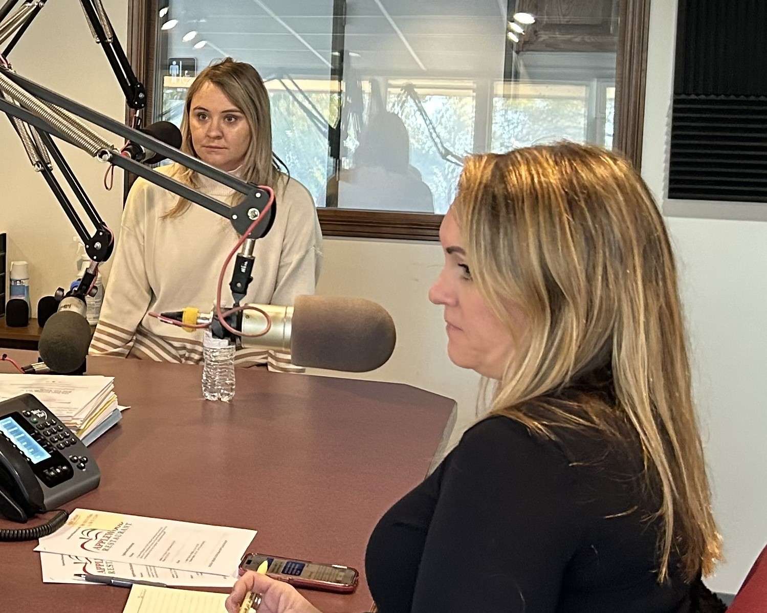 Carissa Paxton, Housing Coordinator (L) and Stacy Goss, Hutchinson Mayor