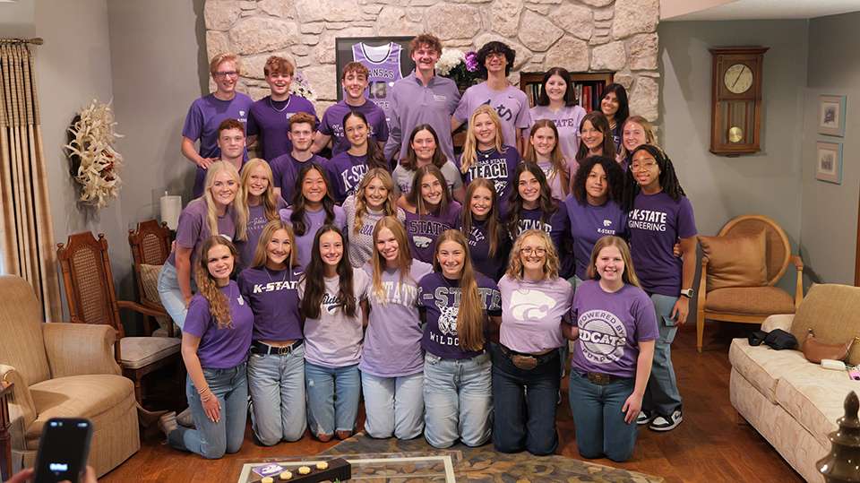 More than 30 first-year students at Kansas State University have been selected as members of Quest Freshman Honorary, a program that works to develop student leaders through mentorship, personal development and campus involvement. Courtesy of KSU